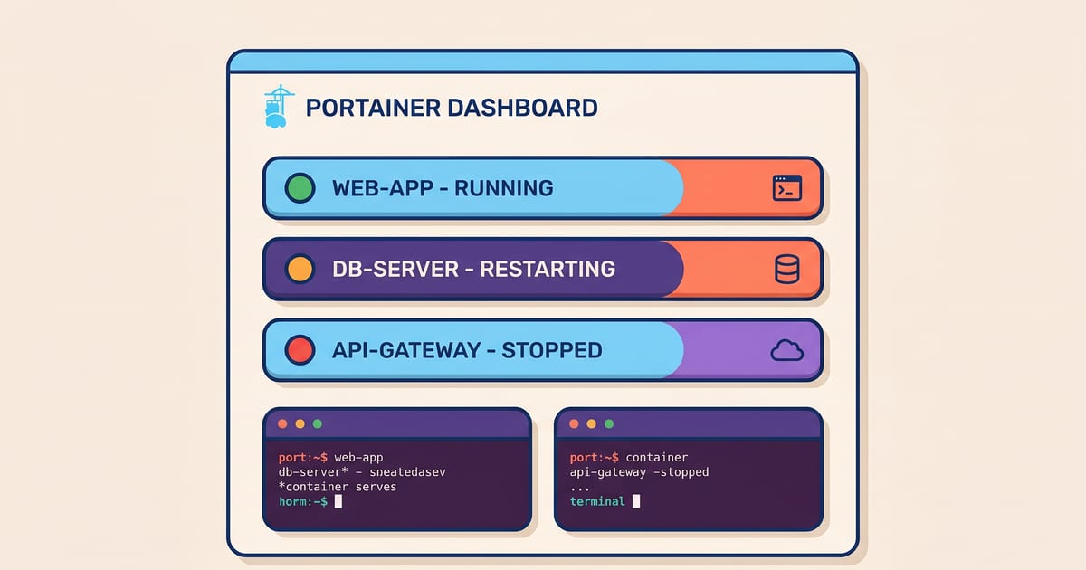 Illustration for Stop Typing Docker Commands: Manage Everything with Portainer