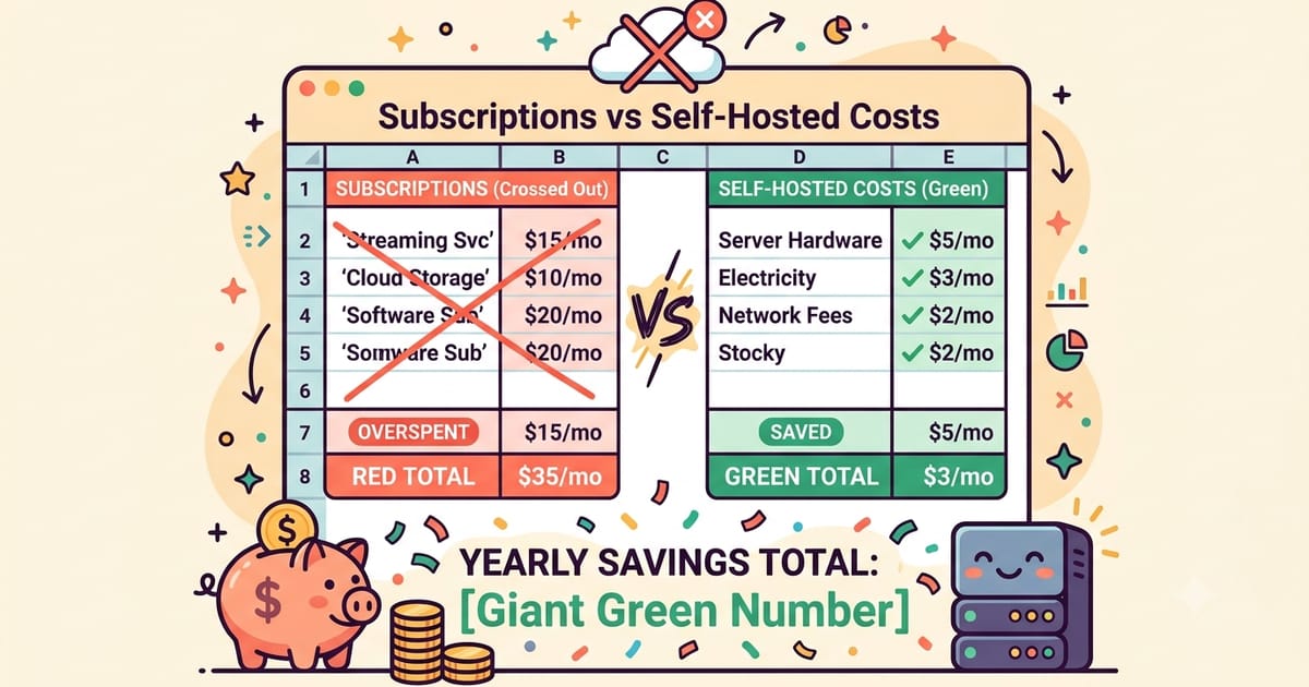 Illustration for What My Entire Stack Costs Per Year, Counted Honestly